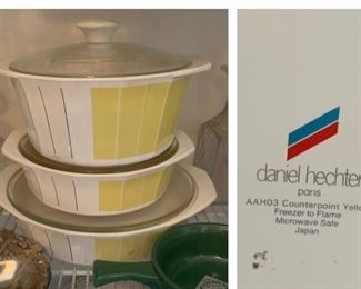 Daniel Hechter Counterpoint Yellow Casserole Dishes
