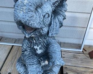 Outdoor Decorative Concrete Elephant