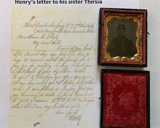 Copy of Letter from Civil War Union Soldier to Sister