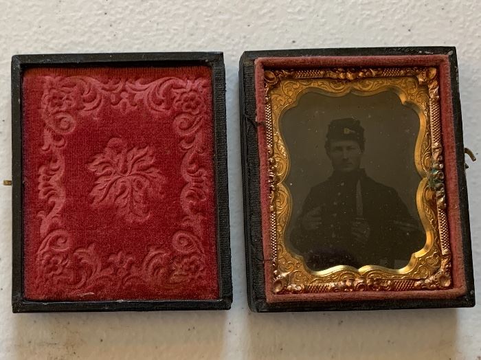Civil War Ambrotype of Union Soldier with Knife (Henry L. Pugh/Ohio)