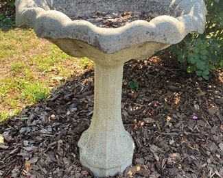 Cement Bird Bath