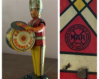 Wind Up Tin Litho George the Drummer Boy from Marx (Works)