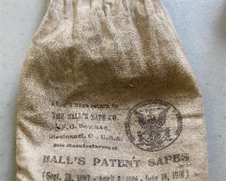 Small Hall's Patent Safes Bag