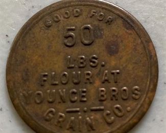 Younce Bros. Grain Co. Flour Token