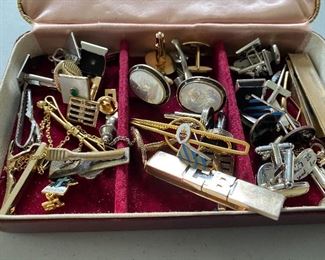 Assorted Cufflinks and Tie Bars