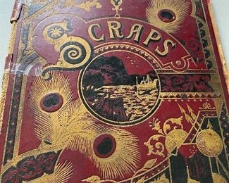 Early Scrapbook with Trade Cards (Glued In)