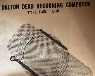 Dalton Dead Reckoning Computer with Instructions