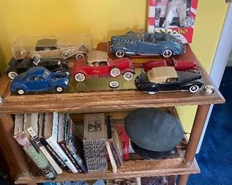 Model Cars, Books ,Nice Open Shelf 
