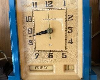 Vintage Hammond Art Deco Bakelite Clock 