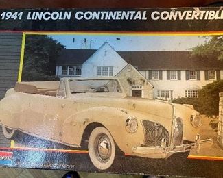 Vintage 1941 Lincoln Continental Convertible Model 