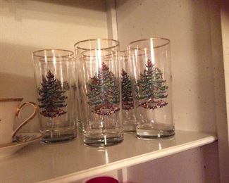 christmas  tree glasses