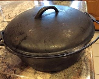 cast iron bean pot