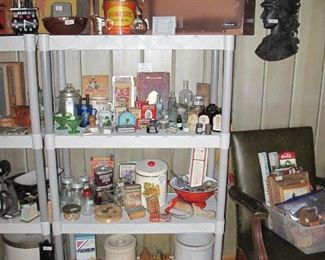 Large assortment of antique items.