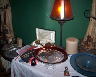 SHIP DOORSTOP, GLASSWARE & MISC.