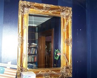 LARGE GILT-FRAME MIRROR