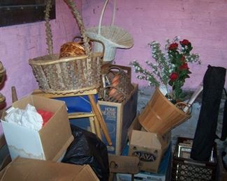 LOTS OF STUFF IN A BASEMENT STORE ROOM