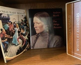 Andrew Wyeth and Thomas Hart Benton Art Books