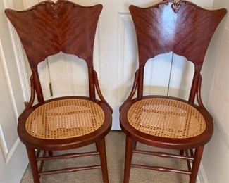 Antique Caned Seat Chairs
