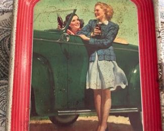 Coca Cola 1942 Tin Tray