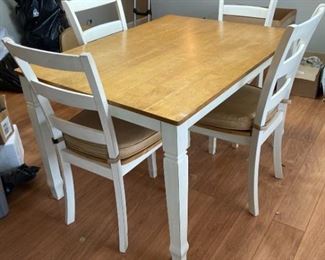 Farmhouse Style Table and 4 Chairs