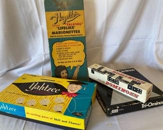 Vintage Hazelles Marionette and Board Games