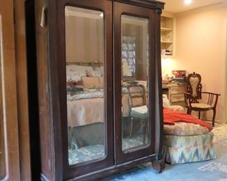 Double door armoire with mirror fronts from Gonzalez