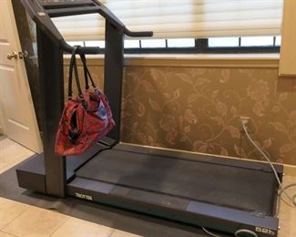 Treadmill. Folds to save space.