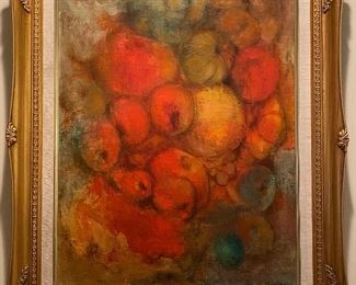 Original work by Dorothy Shackelford measuring 21”x25” framed.