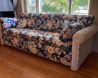 Henry Link heavy  rattan sofa very nice perfect for the sun room/porch