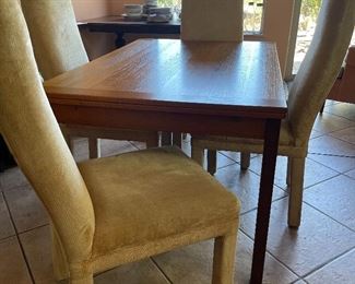 mid century extension table / chairs sold separate