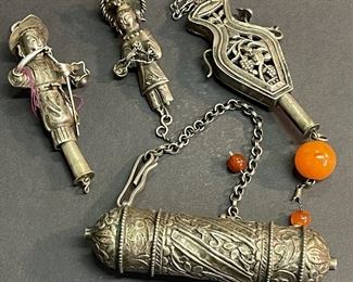 Antique Chinese Opium Hidden Container ~ Sterling! 