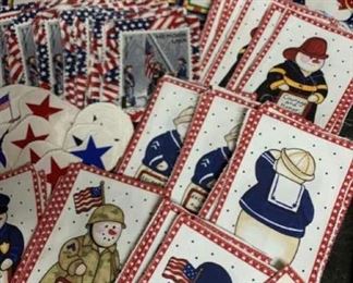US Military and Heroes Quilt Squares, Christmas Quilt Squares
