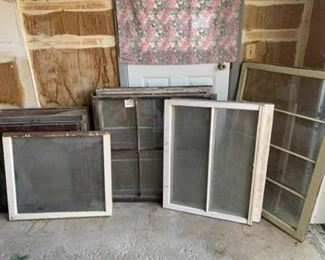 Vintage windows, old windows, glass windows