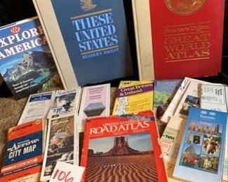 Antique Atlases and vintage maps