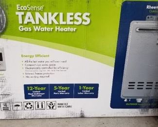 Rheem Ecosense Tankless Gas Water Heater...new in box...$450