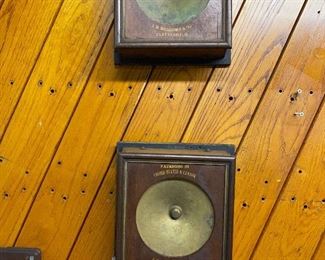 1880's J.R. Holcomb Co. telephone string  thumper phone speakers  ...To Register and To Bid go to https://capitolsalesservices.hibid.com... 