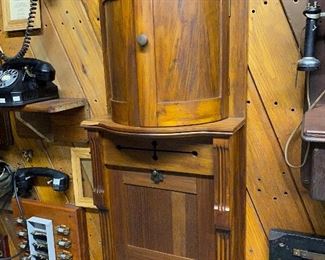 Antique telephone wall cabinet 