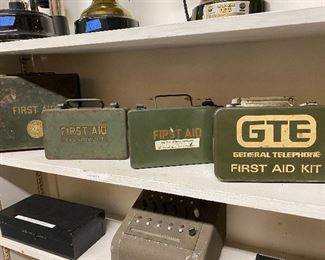Vintage Telephone companies first aid kits 