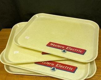 Western Electric lunch trays.   Western Electric provided cafeterias for their work force at their major manufacturing facilities     (Photos by BC of Capitol Sales Services ) 