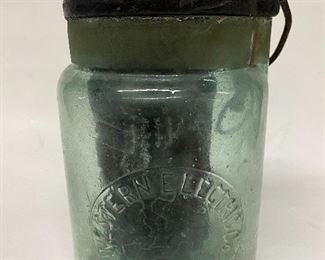 Antique Western Electric Glass jar battery for old antique wood case telephones    (Photos by BC of Capitol Sales Services ) ...To Register and To Bid go to https://capitolsalesservices.hibid.com..