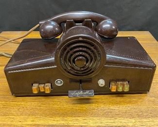 Vintage Art Deco designed Bakelite 1940's Amplicall Phone / Intercom System for Business by Kellogg Switchboard & Supply Co. Chicago USA....To Register and To Bid go to https://capitolsalesservices.hibid.com... 