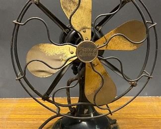 Western Electric brass blade oscillating fan  ...To Register and To Bid go to https://capitolsalesservices.hibid.com... 