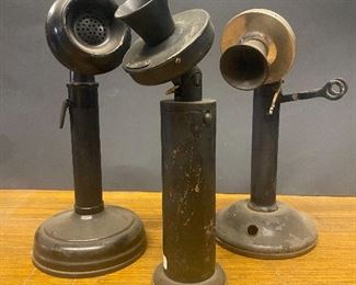 Original candlestick telephones...To Register and To Bid go to https://capitolsalesservices.hibid.com... 
