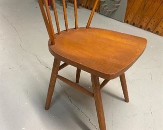 Mid century modern maple wood side chair 'in the style of " Paul Mccobb's Planner Chair ...To Register and To Bid go to https://capitolsalesservices.hibid.com... 