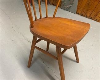 Mid century modern maple wood side chair 'in the style of " Paul Mccobb's Planner Chair ...To Register and To Bid go to https://capitolsalesservices.hibid.com...