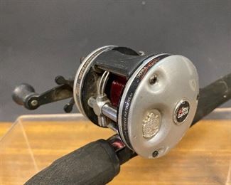 ABU Garcia Ambassador 5500 fishing reel. ...To Register and To Bid go to https://capitolsalesservices.hibid.com...