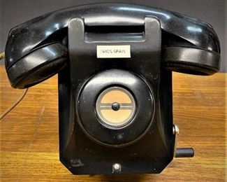 1940's telephone from Spain  (Photos by BC) 