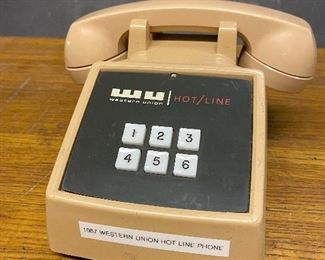 Western Union Hot Line telephone by Western Electric   (Photos by BC of Capitol Sales Services ) ...To Register and To Bid go to https://capitolsalesservices.hibid.com... 