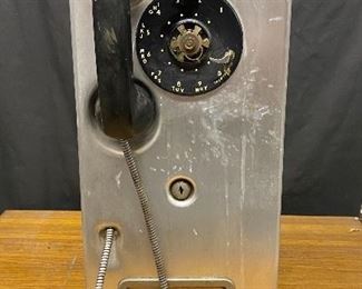 Kellogg public coin payphone   (Photos by BC) ...To Register and To Bid go to https://capitolsalesservices.hibid.com... 