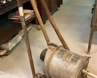 Antique Western Electric Company Sturtevant Vacuum Cleaner from the early 1910s.   This is a survivor as a lot of them were scrapped during metal drives for WWII. Not tested.